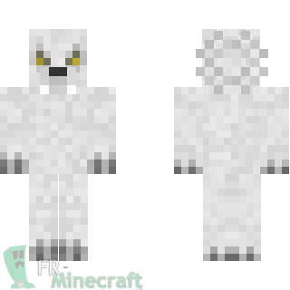 Aperçu de la skin Minecraft Loup Garou blanc