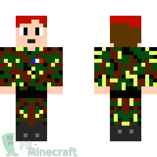 Aperçu de la skin Minecraft Parachutiste Armée de Terre