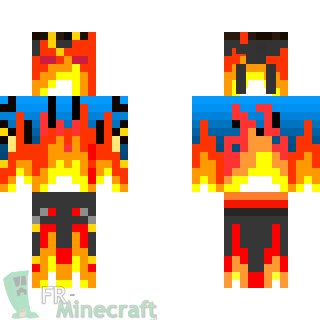 Aperçu de la skin Minecraft Pyromane