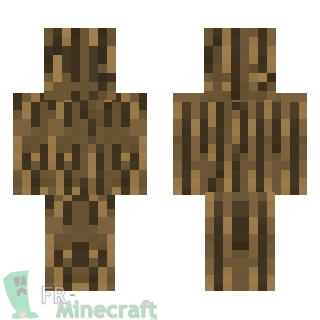 Aperçu de la skin Minecraft Bois de chêne - Log