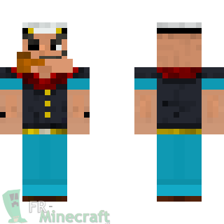 Aperçu de la skin Minecraft Capitaine pirate 