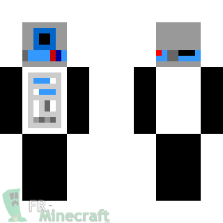 Aperçu de la skin Minecraft R2-D2 - Star Wars