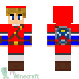 Aperçu de la skin Minecraft Link (tenue rouge) - Zelda