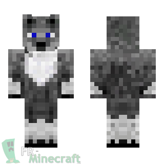 Aperçu de la skin Minecraft Loup-Garou blanc - Les Loups Garous de Thiercelieux