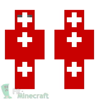 Aperçu de la skin Minecraft Drapeau Suisse