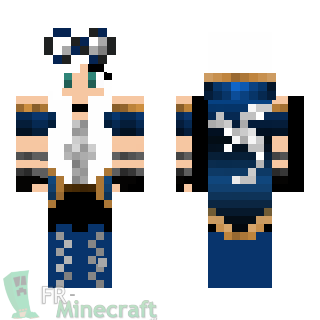 Aperçu de la skin Minecraft Steampunk Fille de dragon