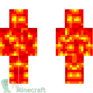 Aperçu de la skin Minecraft Camouflage lave