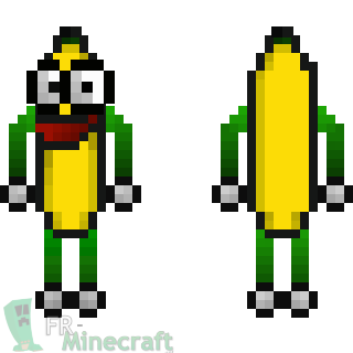 Aperçu de la skin Minecraft Banana Man