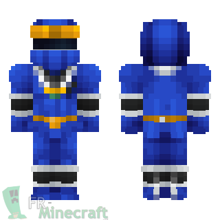 Aperçu de la skin Minecraft power rangers mighty morphin alien blue