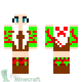 Aperçu de la skin Minecraft Fille du père Noël