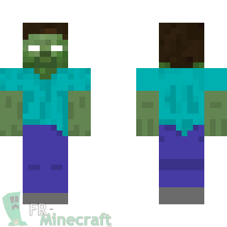 Aperçu de la skin Minecraft Herobrine Zombie