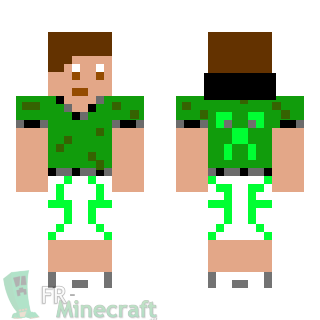 Aperçu de la skin Minecraft Garçon aux cheveux bruns