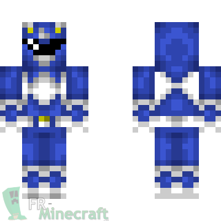 Aperçu de la skin Minecraft Power Rangers mighty morphin blue