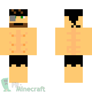 Aperçu de la skin Minecraft Snake en maillot de bain