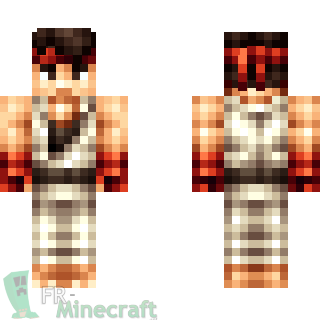 Aperçu de la skin Minecraft Ryu - Street Fighter