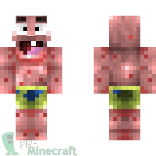 Aperçu de la skin Minecraft Patrick - Bob L'éponge