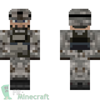 Aperçu de la skin Minecraft Militaire