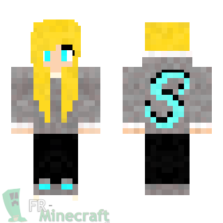 Aperçu de la skin Minecraft Fille blonde