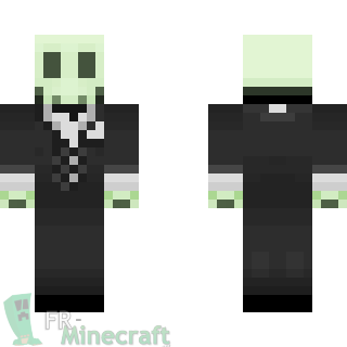 Aperçu de la skin Minecraft Squelette en costume