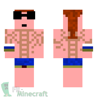 Aperçu de la skin Minecraft Homme musclé