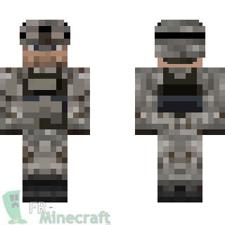 Aperçu de la skin Minecraft Militaire