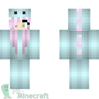 Aperçu de la skin Minecraft Fille déguisée en Dragon