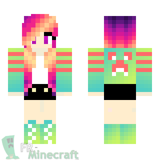 Aperçu de la skin Minecraft Fille