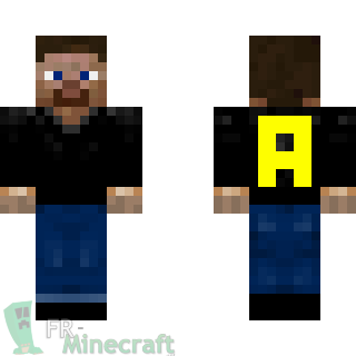 Aperçu de la skin Minecraft Monsieur en Pull Noir