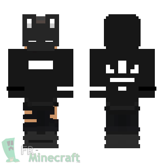 Aperçu de la skin Minecraft Masque de Lapin noir