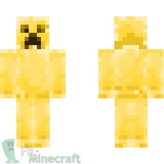 Aperçu de la skin Minecraft Creeper doré