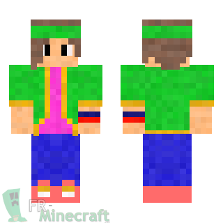 Aperçu de la skin Minecraft Fille