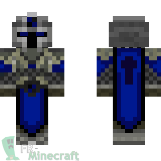 Aperçu de la skin Minecraft Templier bleu