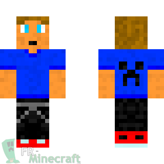 Aperçu de la skin Minecraft Mec cool