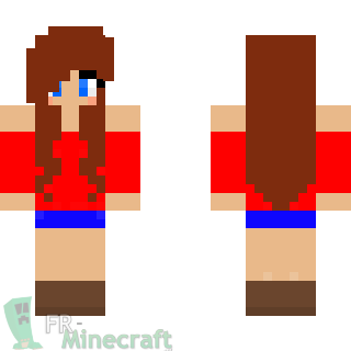 Aperçu de la skin Minecraft Fille