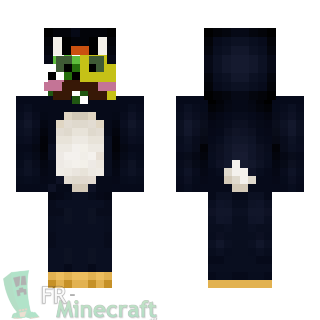 Aperçu de la skin Minecraft Creeper déguisé en pingouin