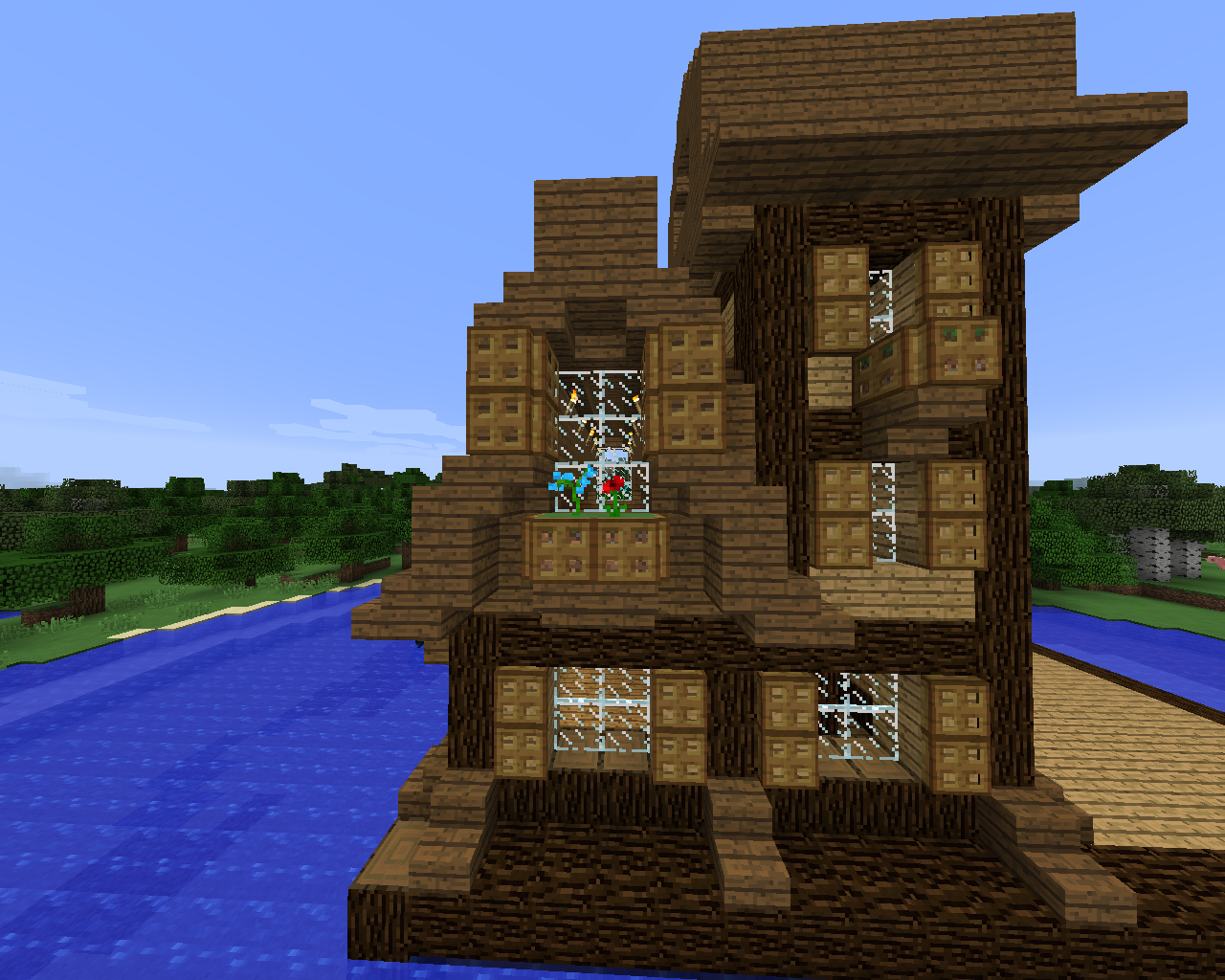 Minecraft Structure Minecraft Maison Médiévale En Sapin Et