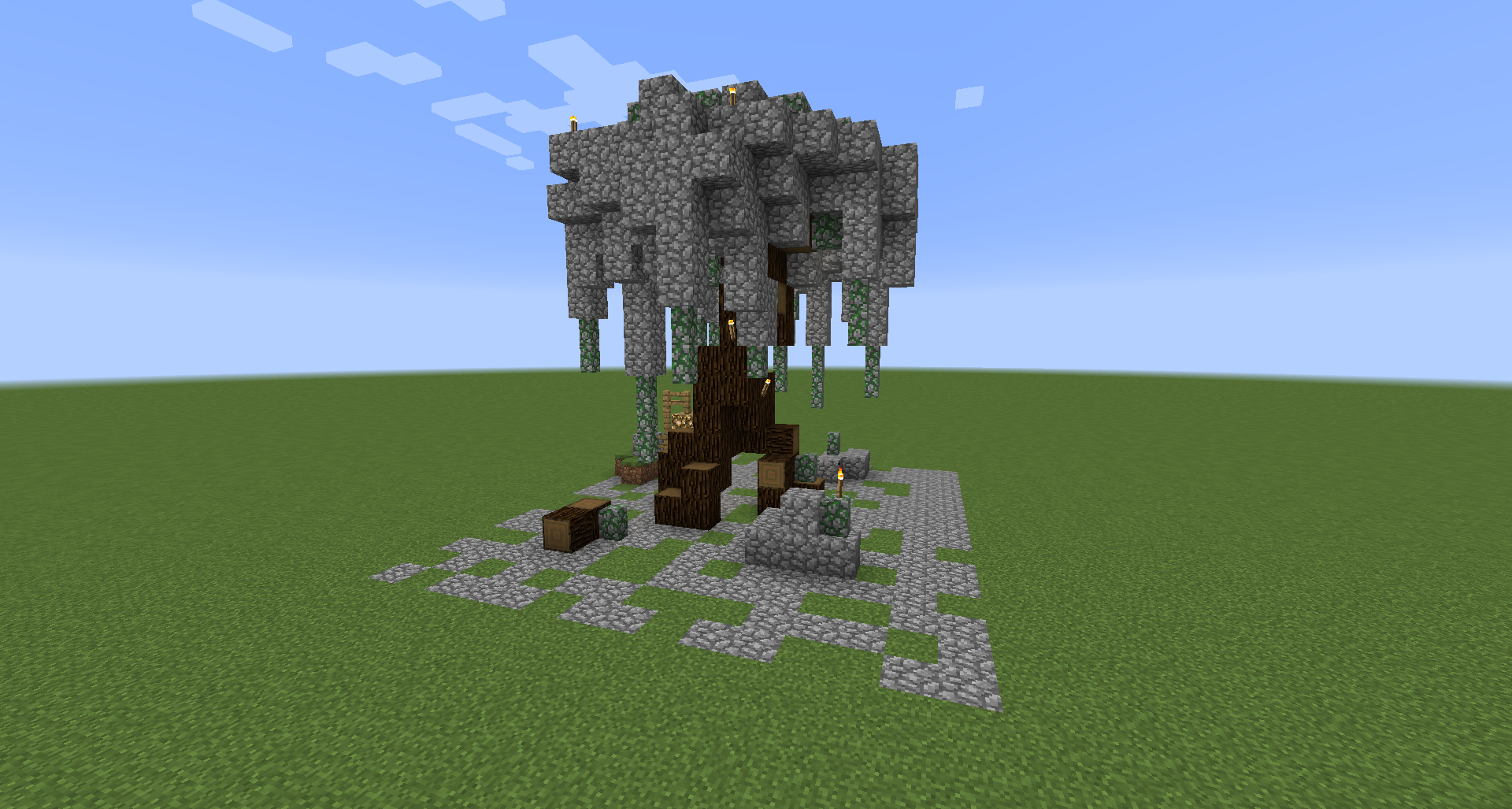 Minecraft Structure Minecraft : Arbre en pierre